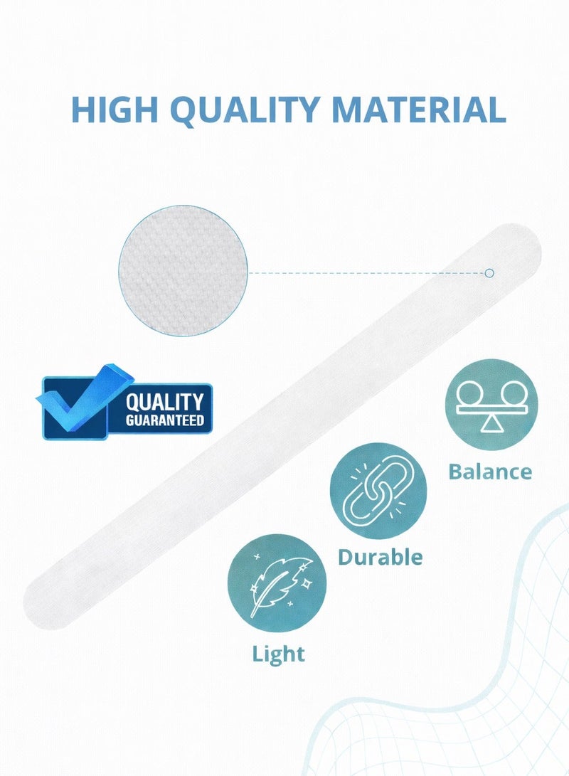 Vortexia Transparent Padel Racket Protector, Clear Durable Shield with Micro Grid, 370x34mm, Lightweight Edge Protection for Performance - Image 3